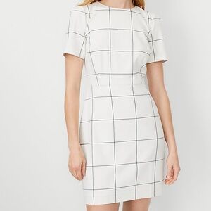 Windowpane Sheath Dress